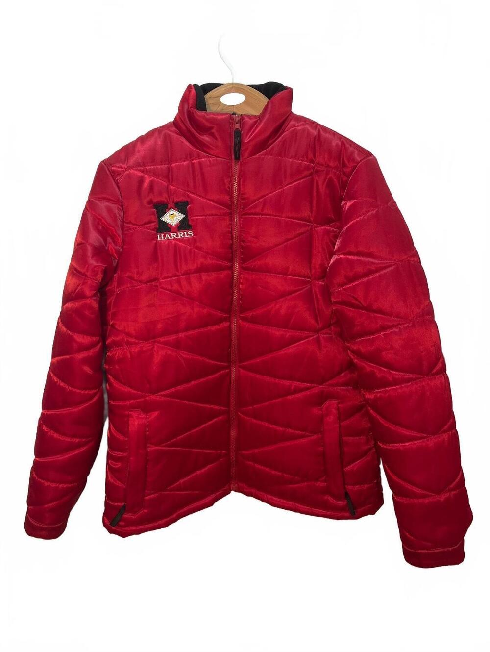 Vintage Rockies Men's Quilted Harris Leather and Silverworks Jacket Red XL